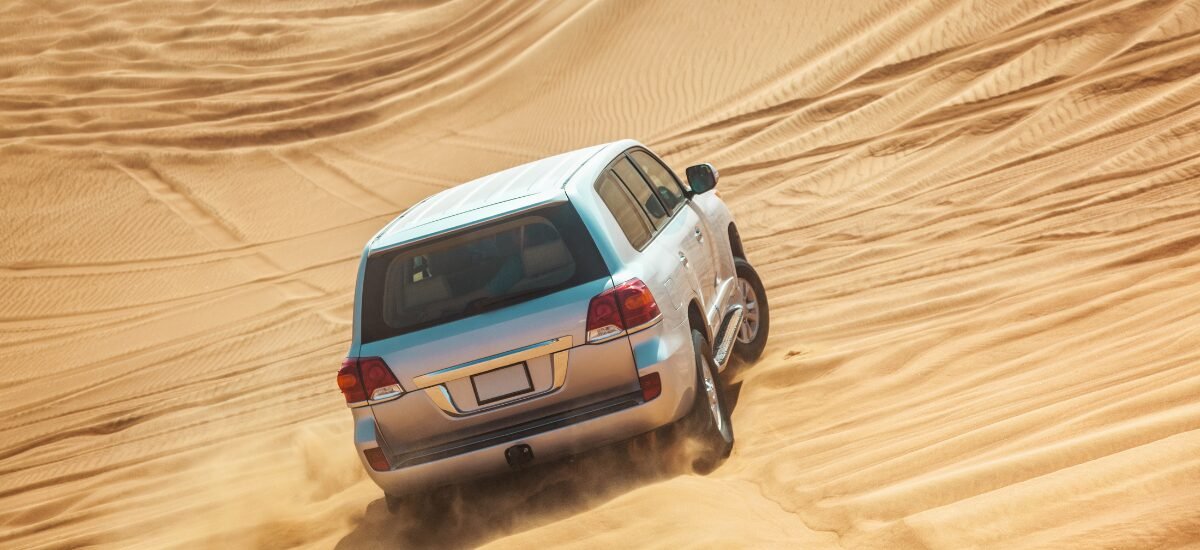 Evening desert safari dune bashing
