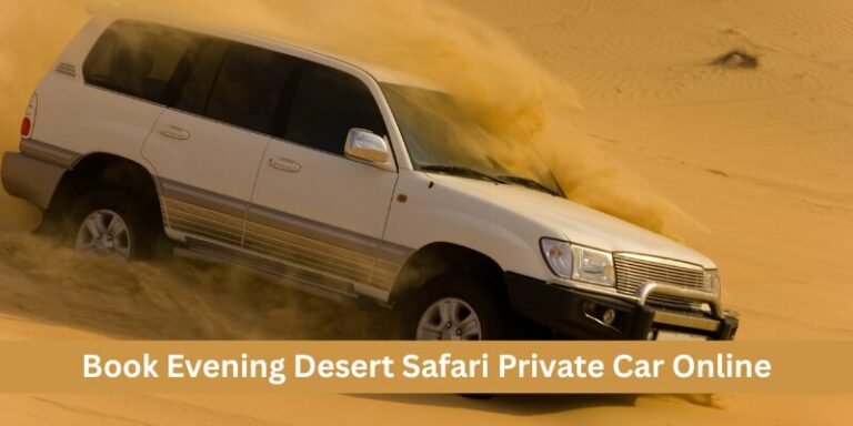 Book Evening Desert Safari Private Car Online